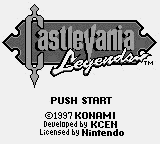 Castlevania - Legends Title Screen